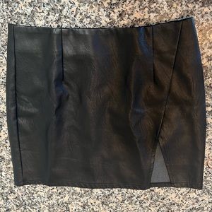 Revolve black faux leather skirt :) NWOT